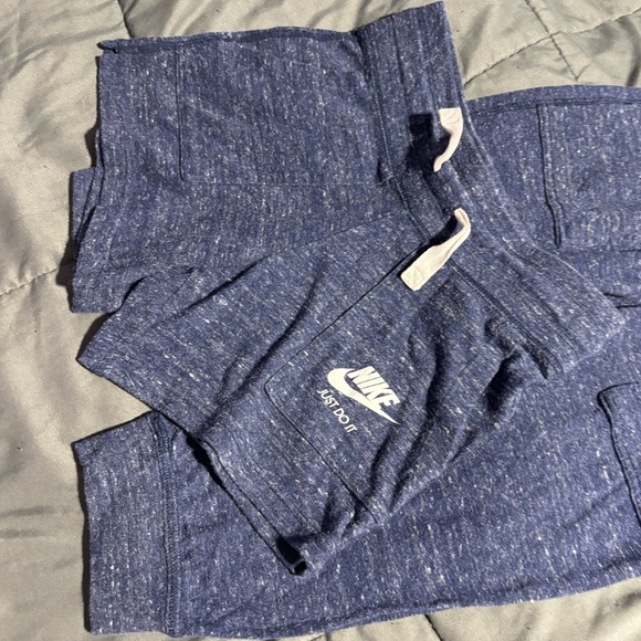 Nike Vintage Youth Small 6/7 Tshirt Capris & Shorts Heather Blue Bundle Set - Picture 6 of 12